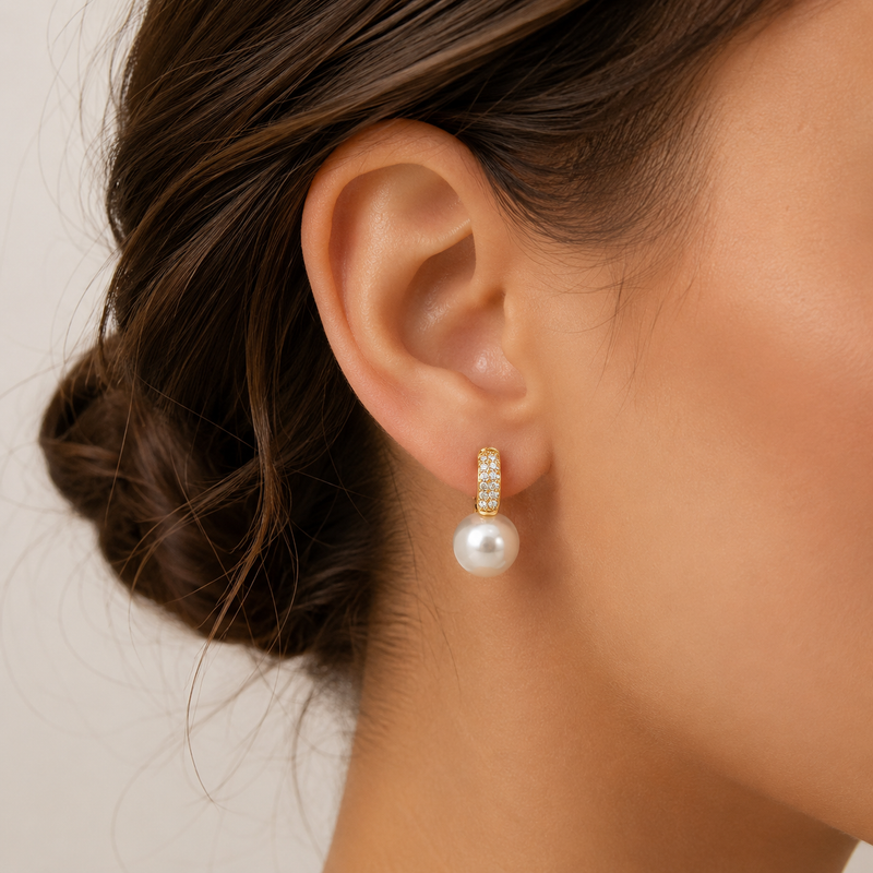 Luxe Shine Pearl Earrings