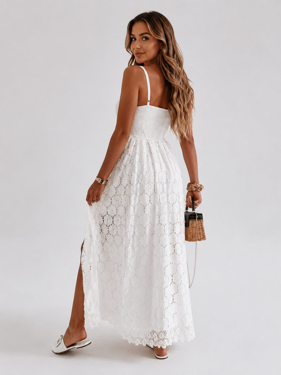 Boho Lace Maxi Dress