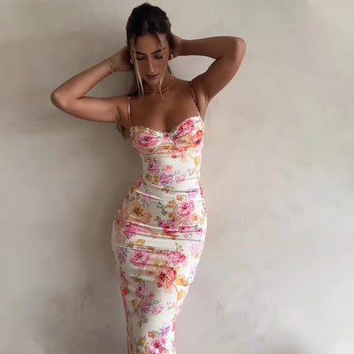 Rose Petal Maxi Dress
