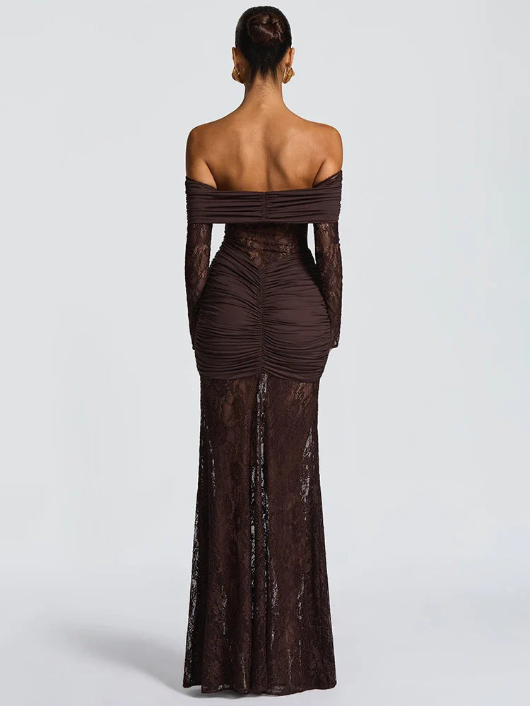 Vivienne Lace Maxi  Dress