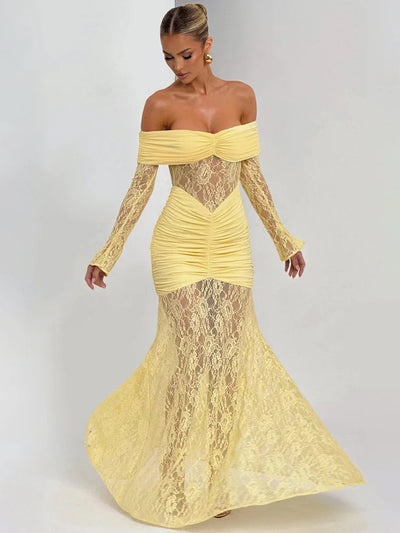 Vivienne Lace Maxi  Dress