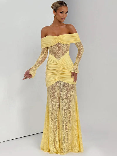 Vivienne Lace Maxi  Dress