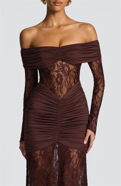 Vivienne Lace Maxi  Dress