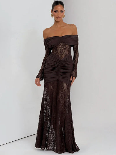 Vivienne Lace Maxi  Dress